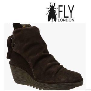 New Fly London Yama Suede Booties - ankle boots